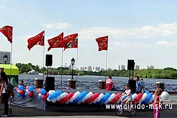 Демонстрация Ёсинкан айкидо в Печатниках (9 Мая 2016)